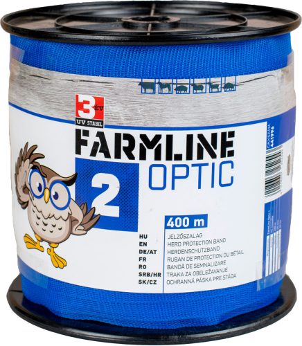 FarmLine Optic 2, jelzőszalag, 400m kék