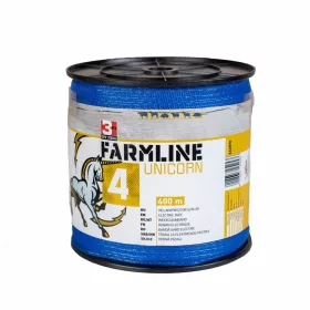   Farmline Unicorn 4 villanypásztor szalag - 20mm - 400m - 100kg - 2,85 Ω/m
