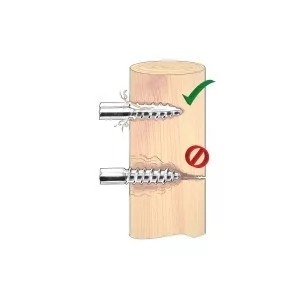 Easy Drill körszigetelő EDX, rövid csavarral, 25 db/csom.