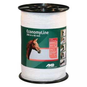   AKO Economyline villanypásztor szalag - 40mm - 200m - 130kg - 5,5 Ω/m