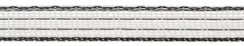 AKO TopLine villanypásztor szalag - 20mm - 200m - 120kg - 0,429 Ω/m (fehér/fekete)