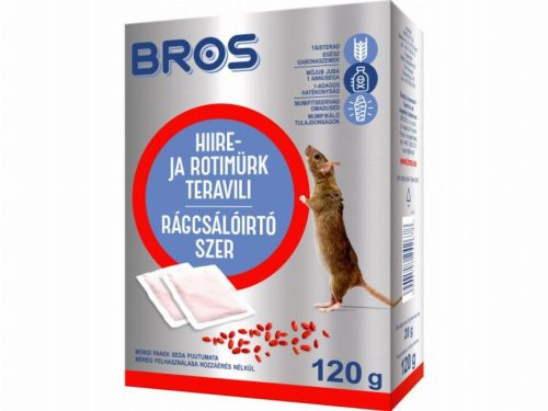 BROS Rágcsálóirtó szer 120g gabonaszemes