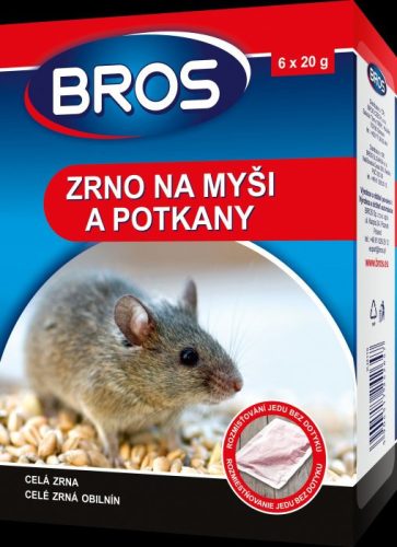 BROS Rágcsálóirtó szer 120g gabonaszemes