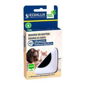   EDIALUX Ultrahangos és elektromagnetikus kártevő-és rágcsálóriasztó készülék 230m2 