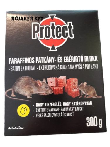 PROTECT Paraffinos rágcsálóirtó blokk 300gr.