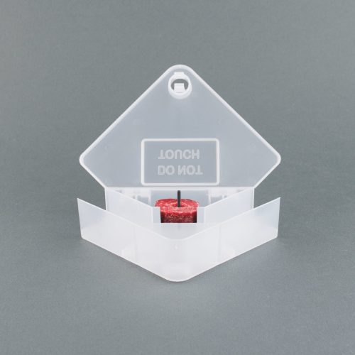 Sarokba helyezhető egérdoboz - átlátszó