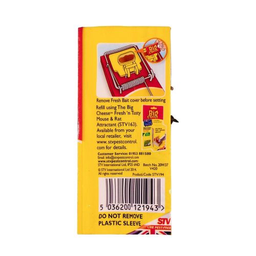 The Big Cheese fa egércsapda csalogató kapszulával