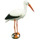 Ubbink Állatfigura gólya, 88 cm