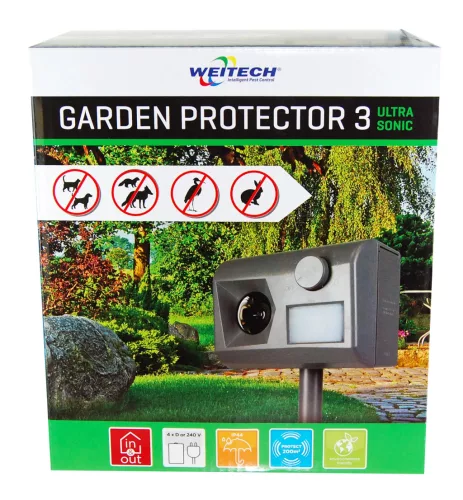 Weitech WK0055 Garden Protector 3., 200m2 területre (kutya, macska, róka, nyest, nyúl, gém)
