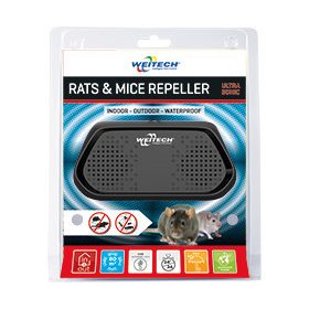 WK0344 Ultrahangos patkány és egérriasztó IP44