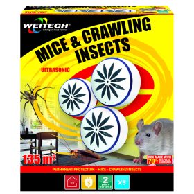 WK3523 Elektromos Egér és Kártevőriasztó 3db/csomag