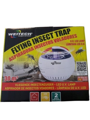 Weitech ventillátoros beltéri rovarcsapda 30m2