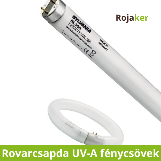 Rovarcsapda fénycsövek, ragadólapok